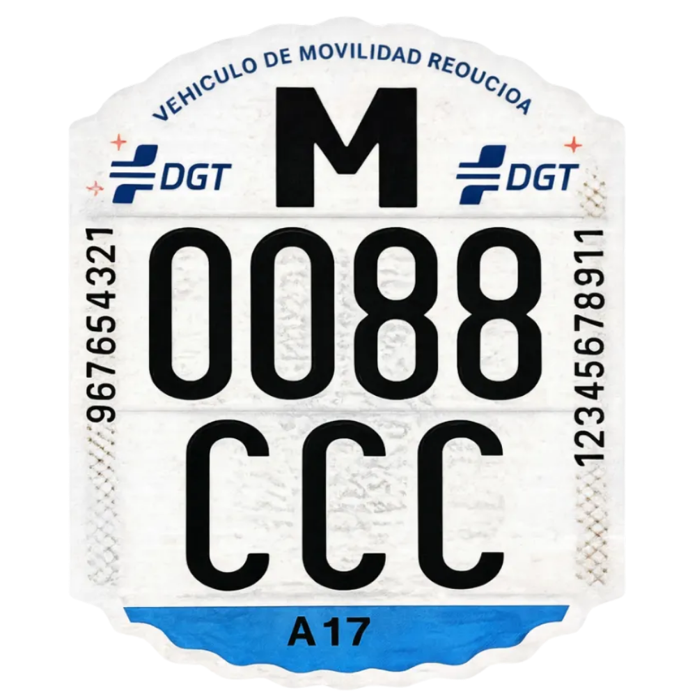 Matrícula DGT Homologada